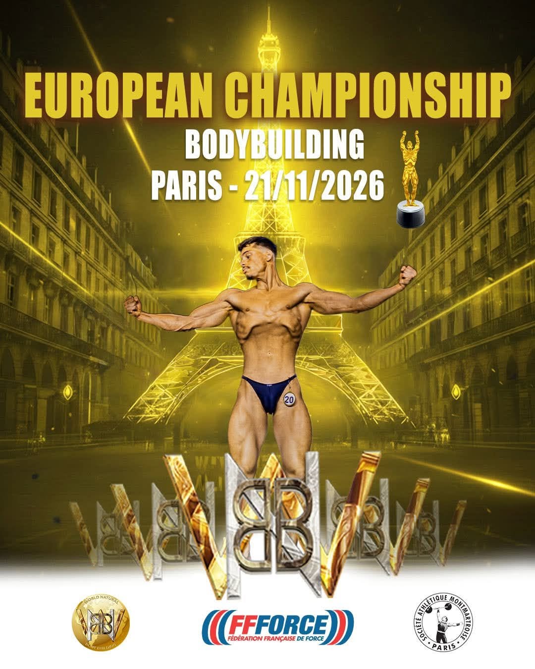 Affiche European Championships — Paris 18e